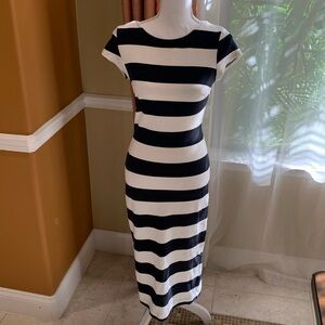 Zara black and white dress